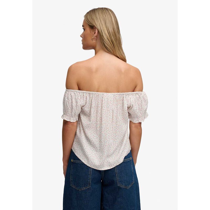 Superdry SS 1/2 Button Woven Top image number 1